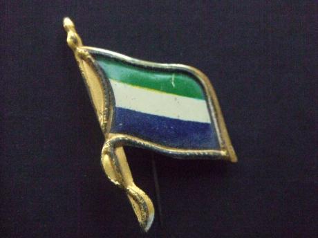 Republiek Sierra Leone land in West-Afrika vlag